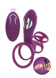 Фиолетовая эрекционная вибронасадка Halo Halo C-Ring Sleeve - Toy Joy - в Стерлитамаке купить с доставкой