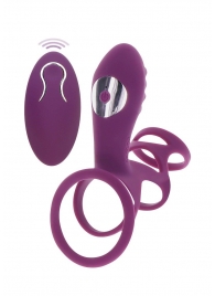 Фиолетовая эрекционная вибронасадка Halo Halo C-Ring Sleeve - Toy Joy - в Стерлитамаке купить с доставкой