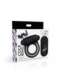 Черное эрекционное виброкольцо 28X Remote Control Vibrating Cock Ring   Bullet - XR Brands - в Стерлитамаке купить с доставкой