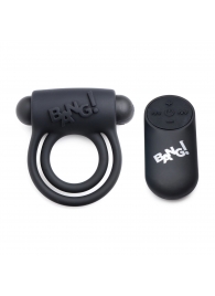 Черное эрекционное виброкольцо 28X Remote Control Vibrating Cock Ring   Bullet - XR Brands - в Стерлитамаке купить с доставкой