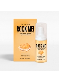 Жидкий вибратор Nuei Rock Me! с ароматом печенья и сливок - 20 мл. - Nuei cosmetics - купить с доставкой в Стерлитамаке