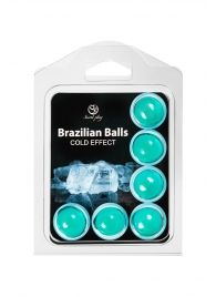 Набор из 6 шариков с массажным маслом Brazilian Balls с охлаждающим эффектом - Secret Play - купить с доставкой в Стерлитамаке