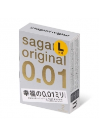 Презервативы Sagami Original 0.01 L-size увеличенного размера - 2 шт. - Sagami - купить с доставкой в Стерлитамаке