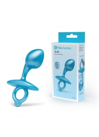 Голубая анальная пробка для массажа простаты Bulb Silicone Prostate Plug - 10,7 см. - b-Vibe - в Стерлитамаке купить с доставкой