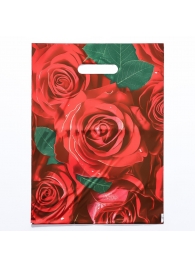 Пакет с цветочным принтом и вырубной ручкой (30х40 см) - Сима-Ленд - купить с доставкой в Стерлитамаке