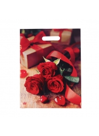 Пакет с принтом в виде роз (31х40 см) - Сима-Ленд - купить с доставкой в Стерлитамаке