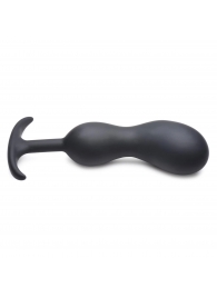 Черный массажер простаты с утяжелителями Premium Silicone Weighted Prostate Plug XL - 20,8 см. - XR Brands - в Стерлитамаке купить с доставкой
