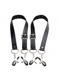 Ремни с зажимами для половых губ Spread Labia Spreader Straps with Clamps - XR Brands - купить с доставкой в Стерлитамаке