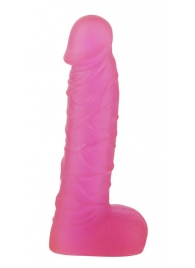 Розовый фаллоимитатор XSKIN 7 PVC DONG TRANSPARENT PINK - 18 см. - Dream Toys