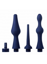 Набор из 3 универсальных насадок для анального душа Universal 3 Piece Silicone Enema Attachment Set - XR Brands - купить с доставкой в Стерлитамаке