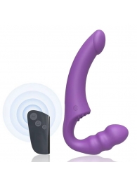 Фиолетовый безремневой страпон Straples Strap-On Dildo - Erokay - купить с доставкой в Стерлитамаке