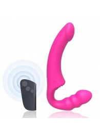 Розовый безремневой страпон Straples Strap-On Dildo - Erokay - купить с доставкой в Стерлитамаке