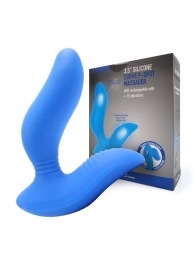 Синий вибромассажер простаты 3,5’’ Curve P-spot Massager - 12 см. - Erokay - в Стерлитамаке купить с доставкой