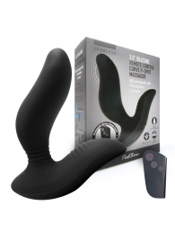 Черный вибромассажер простаты 3,5’’ Remote Control Curve P-spot Massager - 12 см. - Erokay - в Стерлитамаке купить с доставкой