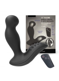 Черный вибромассажер простаты 3,5’’ Remote Control P-spot Massager - 12,5 см. - Erokay - в Стерлитамаке купить с доставкой