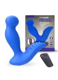 Синий вибромассажер простаты 3,5’’ Remote Control P-spot Massager - 12,5 см. - Erokay - в Стерлитамаке купить с доставкой