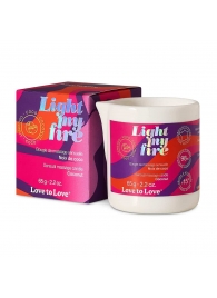 Массажная свеча Light My Fire Coconut с ароматом кокоса - 65 гр. - Love to Love - купить с доставкой в Стерлитамаке