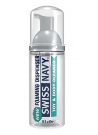 Очищающая пенка для игрушек и тела Toy   Body Cleaner Foamer - 47 мл. - Swiss navy - купить с доставкой в Стерлитамаке