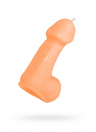 Оранжевая свеча в форме пениса - 47 гр. - Pecado - купить с доставкой в Стерлитамаке