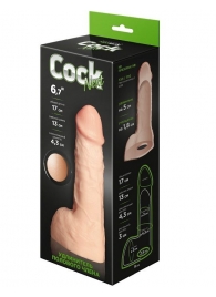 Телесный фаллоудлинитель с мошонкой Cock Next - 17 см. - LOVETOY (А-Полимер) - в Стерлитамаке купить с доставкой