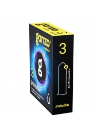 Супертонкие презервативы Ganzo Invisible - 3 шт. - Ganzo - купить с доставкой в Стерлитамаке