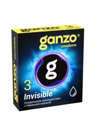 Супертонкие презервативы Ganzo Invisible - 3 шт. - Ganzo - купить с доставкой в Стерлитамаке