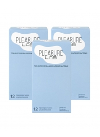 Набор из 3 упаковок ультратонких презервативов Pleasure Lab (по 12 шт.) - Pleasure Lab - купить с доставкой в Стерлитамаке