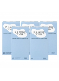 Набор из 5 упаковок ультратонких презервативов Pleasure Lab (по 12 шт.) - Pleasure Lab - купить с доставкой в Стерлитамаке