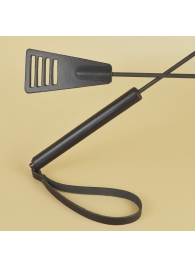 Черный кожаный стек «Сириус» - 60 см. - Sitabella - купить с доставкой в Стерлитамаке