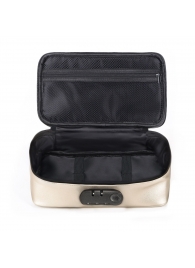 Золотистая сумочка для хранения игрушек Discreet Box - Dorcel - купить с доставкой в Стерлитамаке