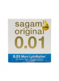Увлажнённый презерватив Sagami Original 0.01 Extra Lub - 1 шт. - Sagami - купить с доставкой в Стерлитамаке