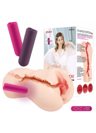 Мастурбатор-вагина с вибрацией Jenny Onahole edition 005 - KOKOS - в Стерлитамаке купить с доставкой