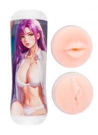 Двусторонний мастурбатор аниме - ротик и вагина - Tokyo Style - в Стерлитамаке купить с доставкой