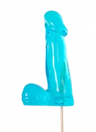 Голубой леденец в форме члена со вкусом блю кюрасао - 173 гр. - Sosuчki - купить с доставкой в Стерлитамаке