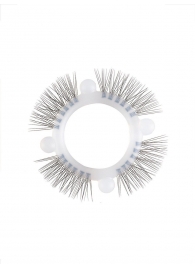 Эластичное кольцо с «ресничками» и 4 шариками - Sextaz - в Стерлитамаке купить с доставкой