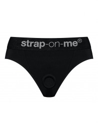 Черные трусики для насадок Heroine Lingerie Harness - size XL - Strap-on-me - купить с доставкой в Стерлитамаке