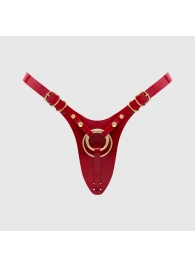 Красный пояс для фиксации насадок Strap-On-Me Leatherette Harness Fabulous - Strap-on-me - купить с доставкой в Стерлитамаке