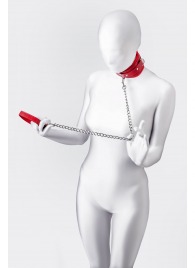 Красный ошейник с подкладкой из меха - ToyFa - купить с доставкой в Стерлитамаке