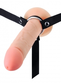 Мужской полый страпон на регулируемых ремешках - 22 см. - Sex Expert - купить с доставкой в Стерлитамаке