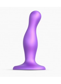 Фиолетовая насадка Strap-On-Me Dildo Plug Curvy size S - Strap-on-me - купить с доставкой в Стерлитамаке