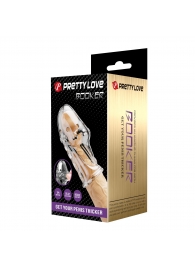 Прозрачная насадка на пенис Booker - 8 см. - Baile - в Стерлитамаке купить с доставкой