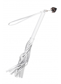 Белая кожаная плеть - 50 см. - Pecado - купить с доставкой в Стерлитамаке