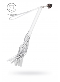 Белая кожаная плеть - 50 см. - Pecado - купить с доставкой в Стерлитамаке