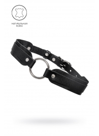 Черный кожаный чокер-ошейник со скруглёнными углами - Pecado - купить с доставкой в Стерлитамаке