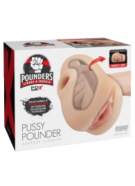 Телесный мастурбатор-вагина Pussy Pounder Squeeze Stroker - Pipedream - в Стерлитамаке купить с доставкой