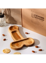 Деревянное блюдо для подачи в форме члена (25 х 16,5 х 1,7 см) - Сима-Ленд - купить с доставкой в Стерлитамаке