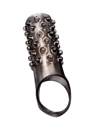 Дымчатая насадка на пенис с выпуклостями - 12 см. - Sex Expert - в Стерлитамаке купить с доставкой