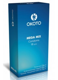 Презервативы OKOTO Mega Mix - 18 шт. - Sitabella - купить с доставкой в Стерлитамаке