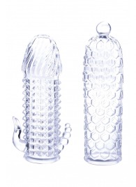 Набор из 2 прозрачных насадок на член Seductive Tickler Sleeves Set - NMC - в Стерлитамаке купить с доставкой