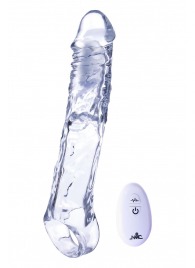 Прозрачная насадка-удлинитель Length Enhancer With Bullet с подхватом - 22,3 см. - NMC - в Стерлитамаке купить с доставкой